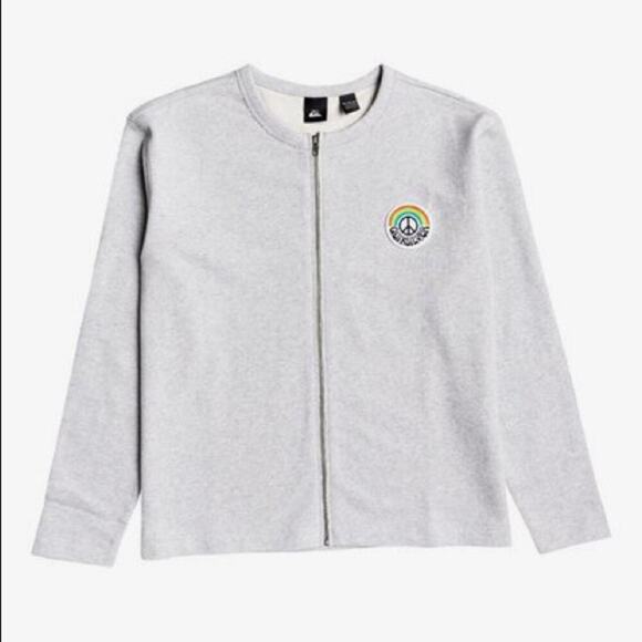 NWT Quicksilver Women’s Rainbow Zip Up Jacket - Picture 1 of 7